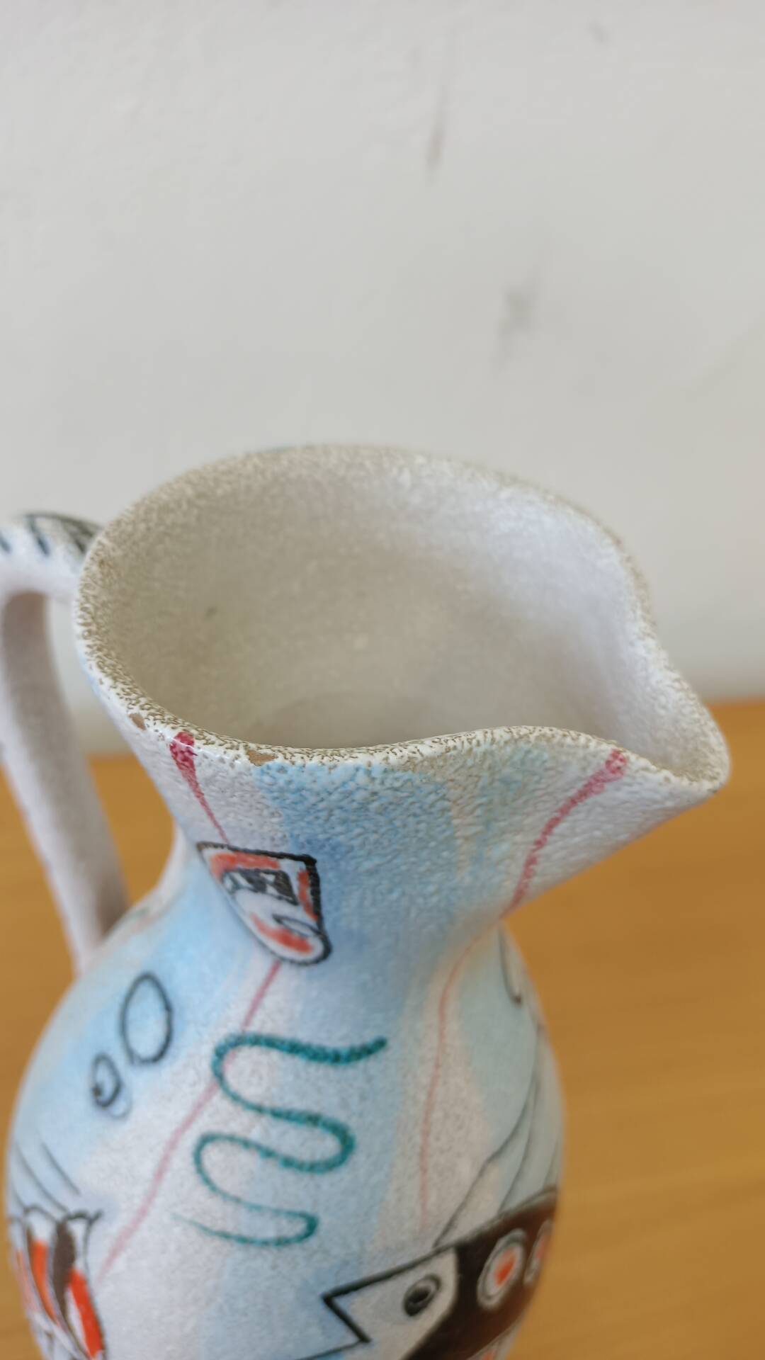 Italian ceramic pitcher