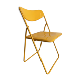 YELLOW FOLDING CHAIR TEDKLA FOR IKEA 80S