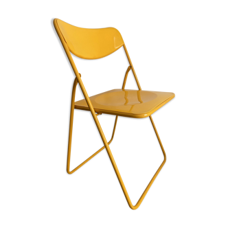 YELLOW FOLDING CHAIR TEDKLA FOR IKEA 80S