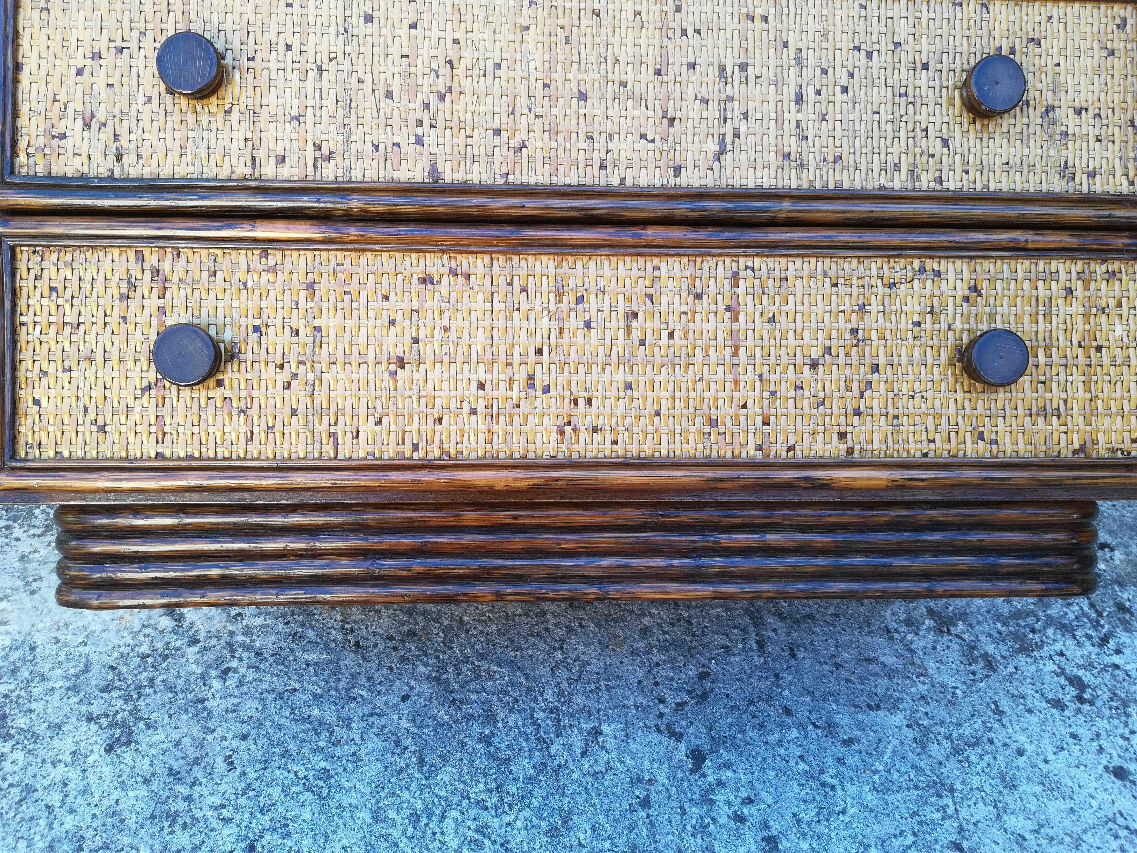 Rattan dresser Maugrion