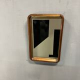 Scandinavian modernist wooden mirror