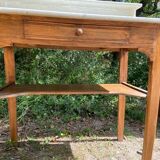 1900s wooden and marble dressing table