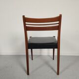 Lot of 6 vintage skai Scandinavian chairs 60s/70s