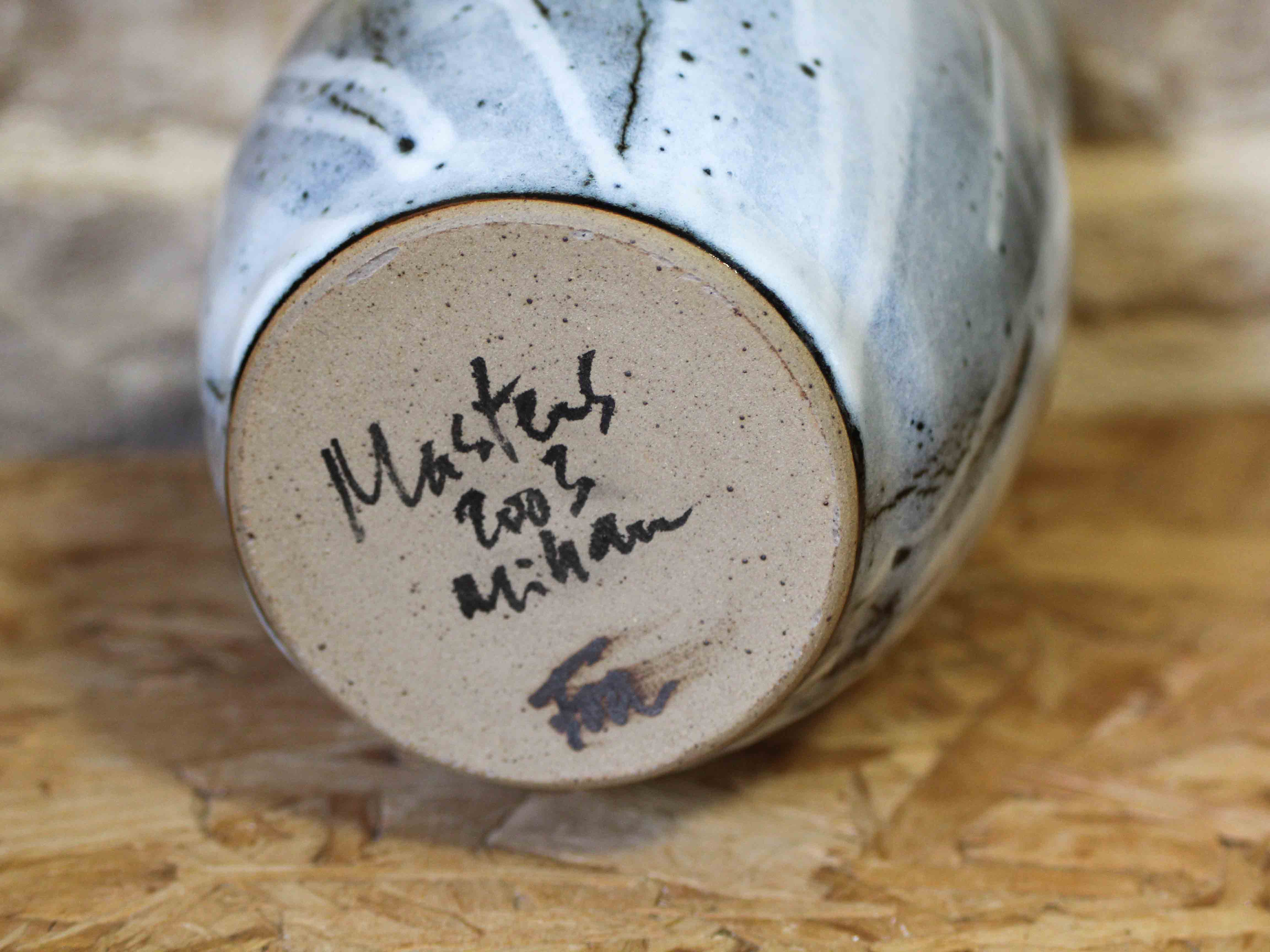 Glazed stoneware vase by Dominique Foa