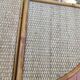 Vintage 3-piece rattan & bamboo shelving unit
