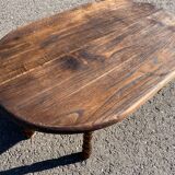 Small coffee table in turned wood