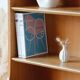 Renovated vintage Scandinavian oak library