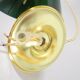 Suspension conique en opaline verte