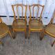 Set de 4 chaises bistrot cannées Baumann