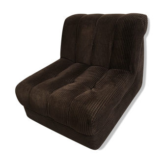 Velvet armchair 70/80s