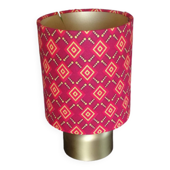 Gold table lamp BASMAH wax lampshade