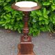 Carved oak stool