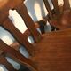 Lot of 6 chairs vintage bistro compass feet