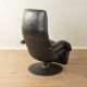 JR-7360 Yoga Relax armchair by JORI, 1980s, black leather