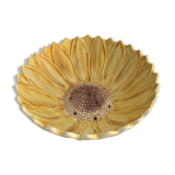 Former ceramics shape vintage yellow sunflower