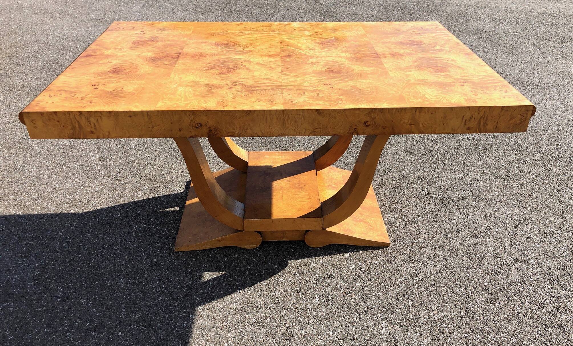 Art deco elm burl dining room
