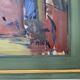 Vintage Modernists Oil Painting Still Life With Red Bottle, Signed Falck