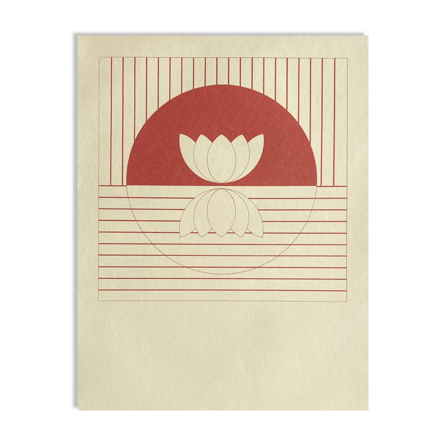 Water lilies Screen printing 1981