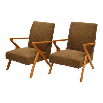 Pair of mid-century scandinavian armchairs, 1950s