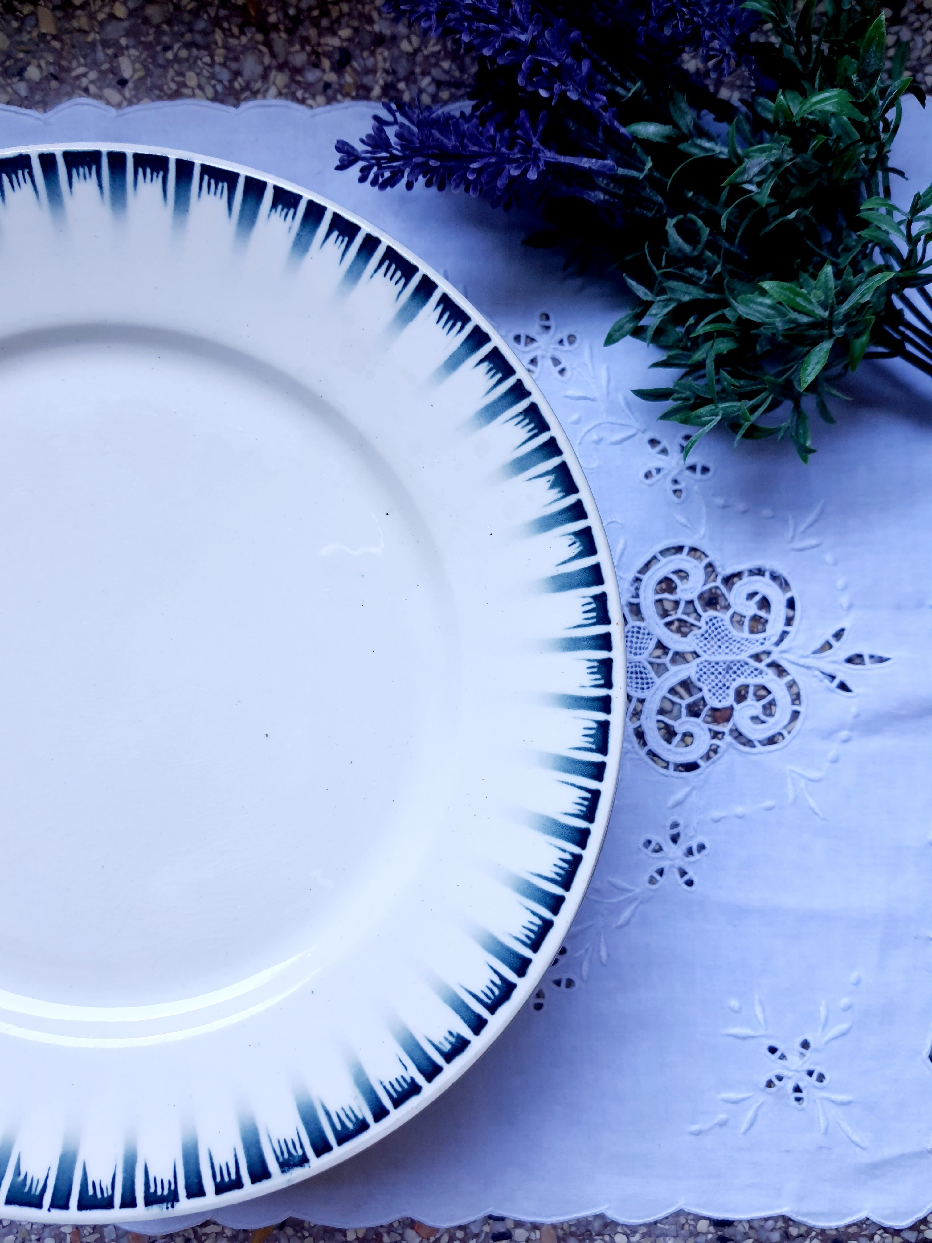 9 flat plates Badonviller Carthage series