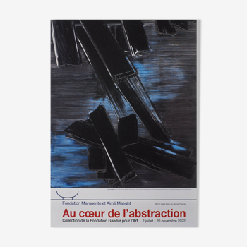Pierre SOULAGES - Peinture 24 AOÛT 1958 - Affiche Originale