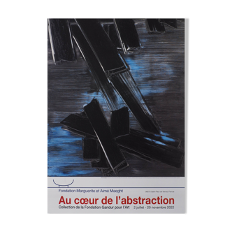 Pierre SOULAGES - Peinture 24 AOÛT 1958 - Affiche Originale