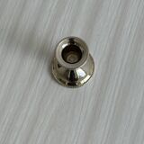 Small shiny metal candle holder