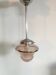 Pink glass pendant light