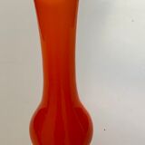 Soliflore en verre orangé