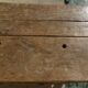 Large workbench with press, 2 drawers and storage tray - Totally sanded and varnished