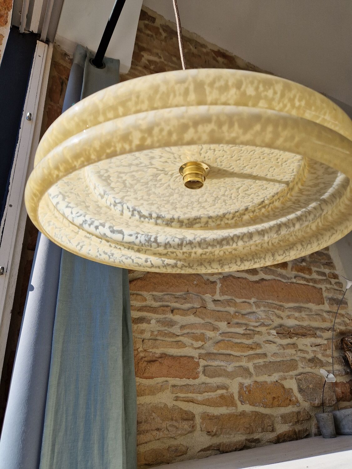 Suspension XXL verre de Clichy