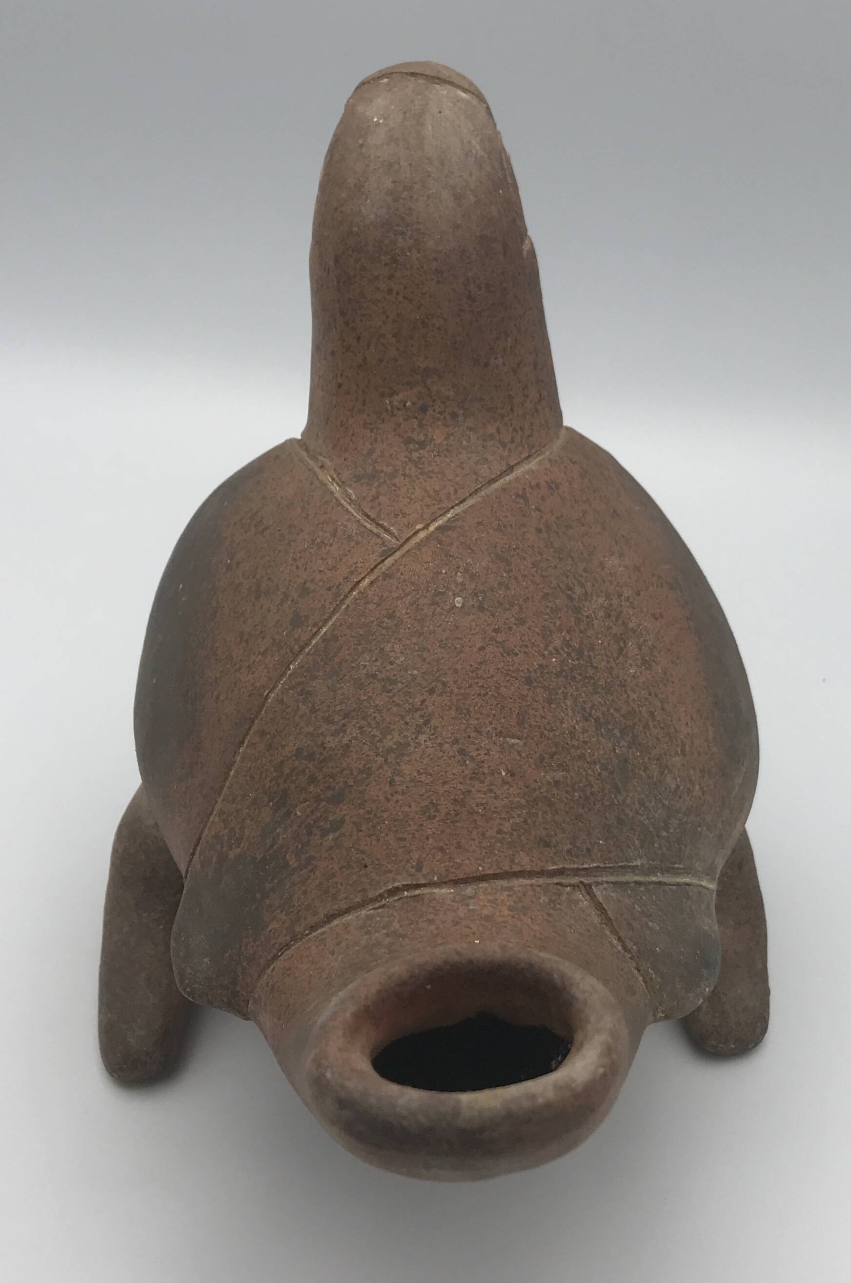 Vase zoomorph bird sculpture terracotta parrot, mexico, 70s