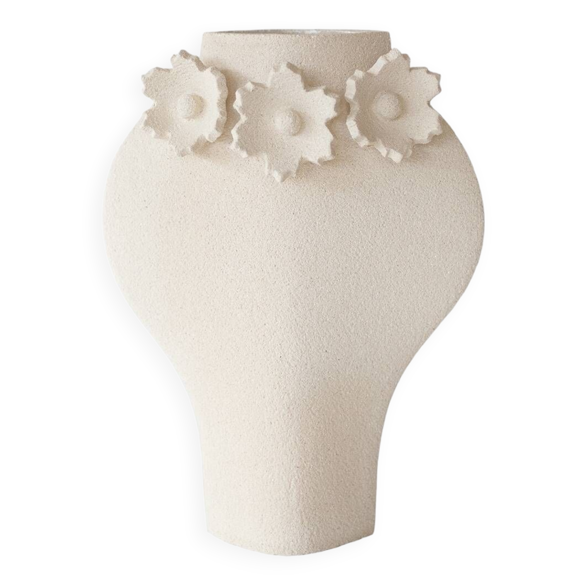 Ceramic Vase 'Sculptural Flowers - Dal'