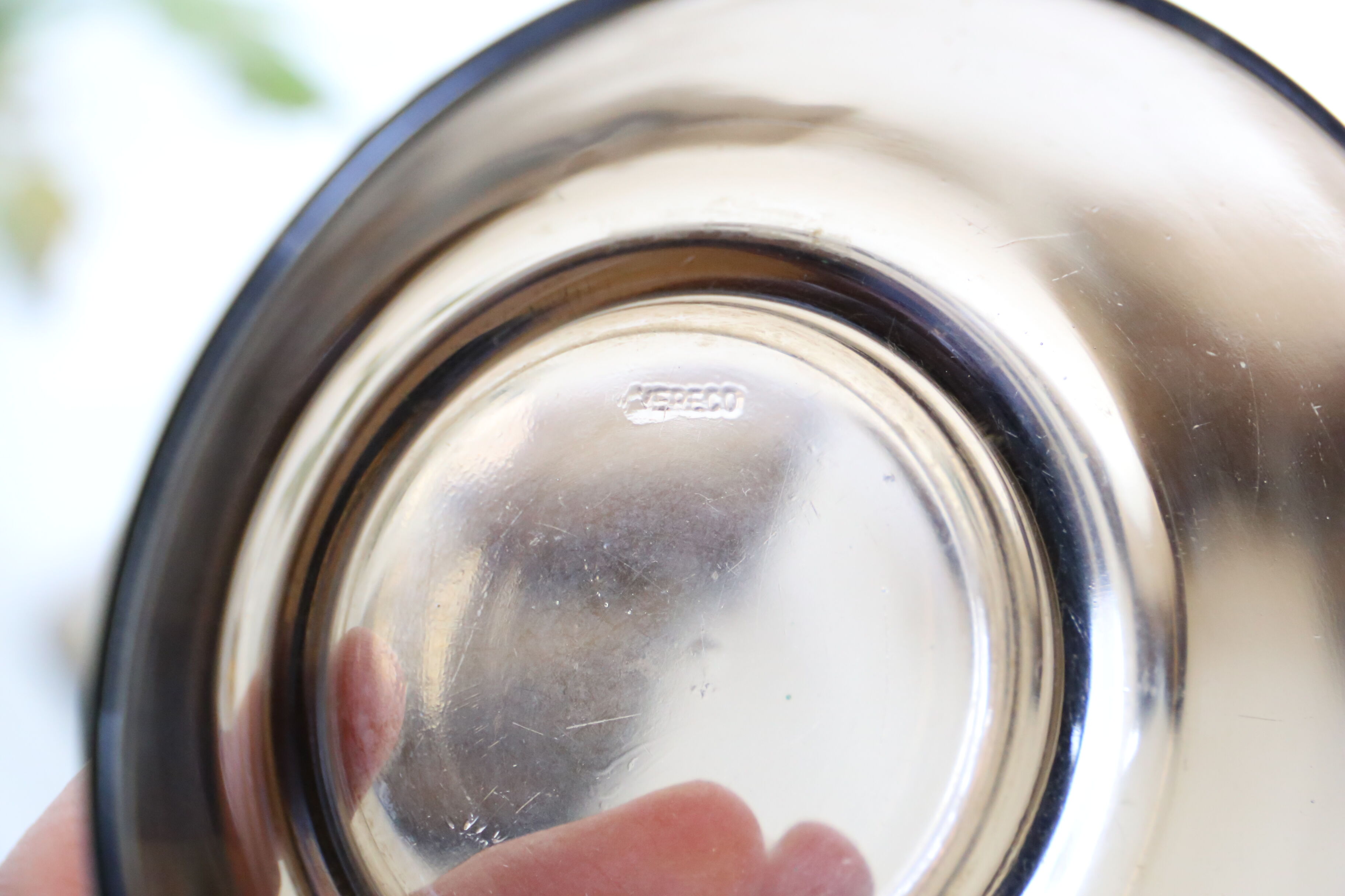 Verreco bowls in grey smoked glass