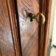 Bonnetière antique wardrobe with beveled ice interior elm magnifying glass style rocaille louis xv