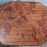 Art Nouveau marquetry pedestal table