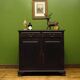 Buffet de cuisine noir peint