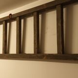 Flat roof ladder made of old wood