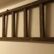 Old wooden flat roof ladder