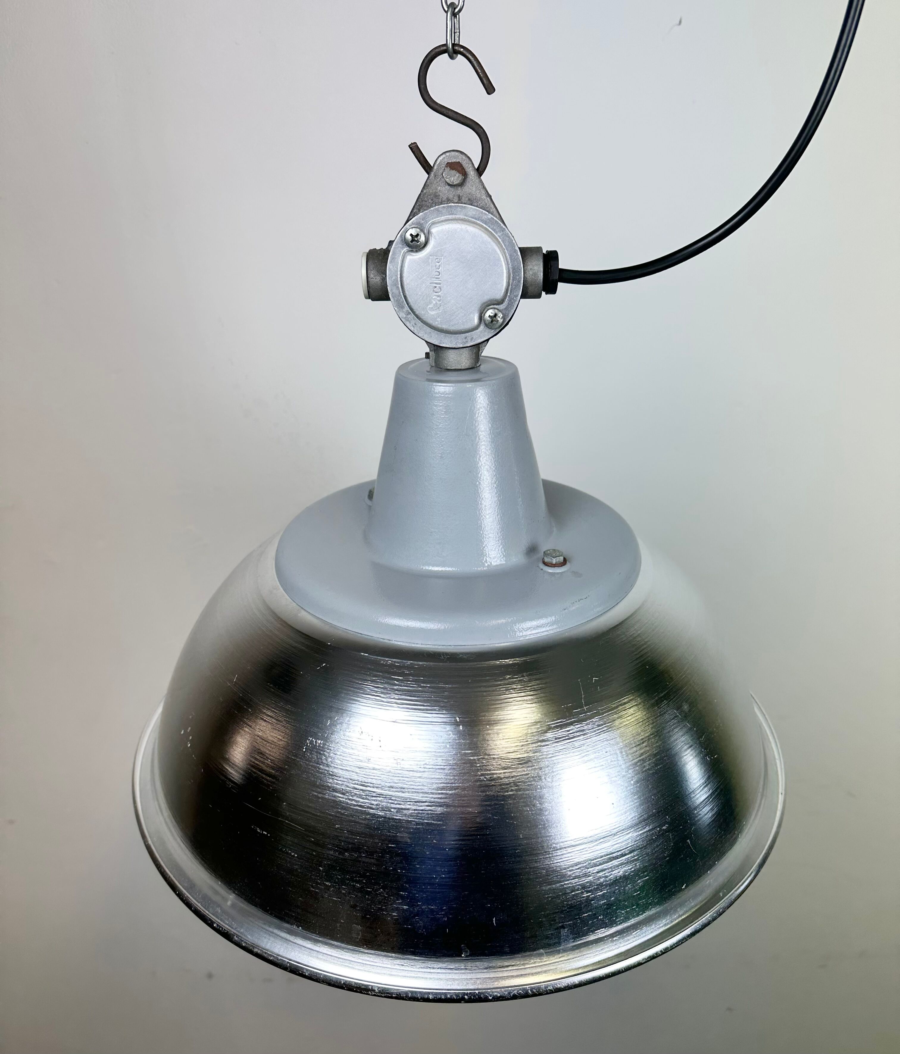 Industrial Italian Aluminium Pendant Lamp from Fael Luce, 1970s