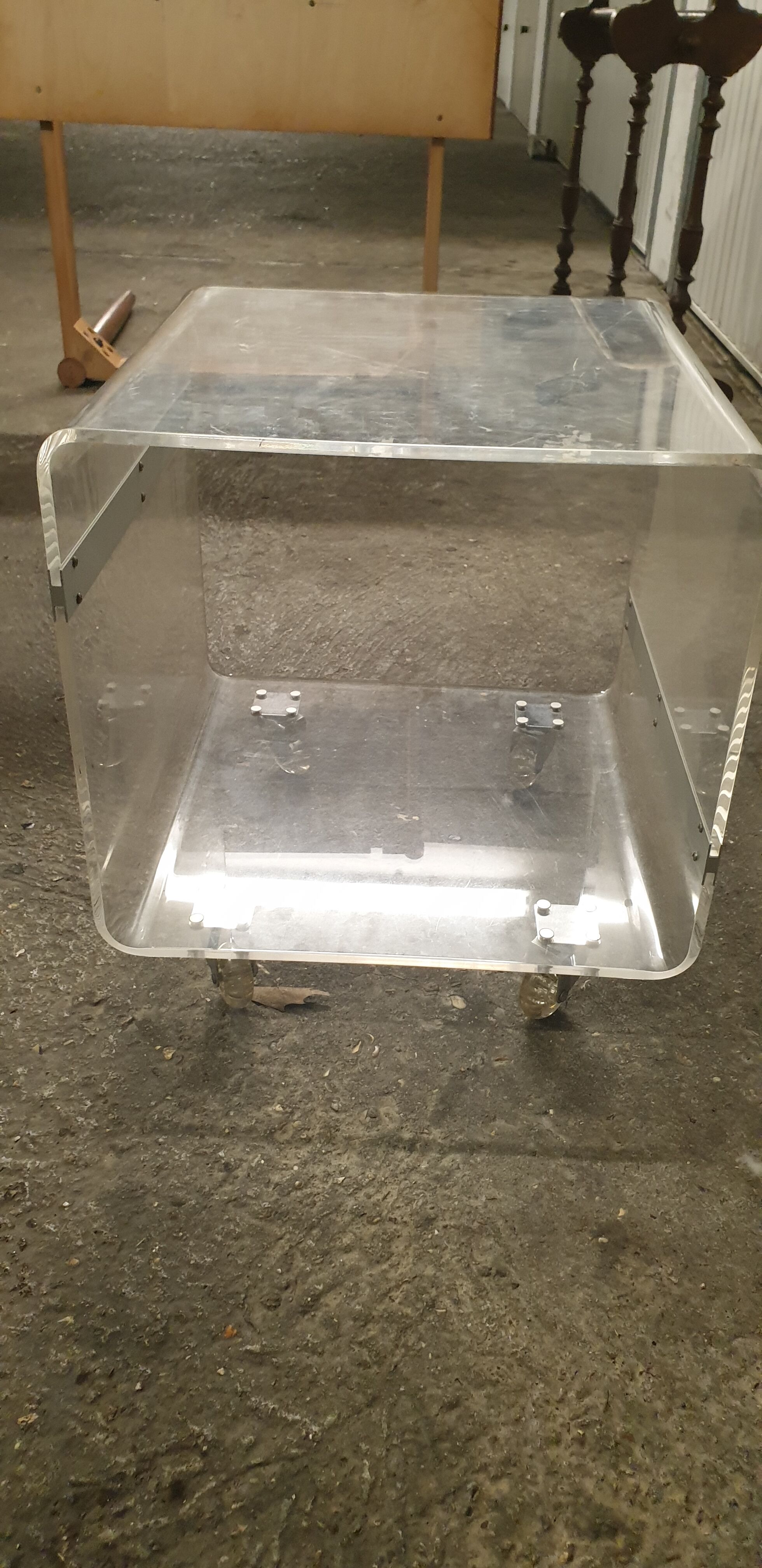 Plexiglas coffee table