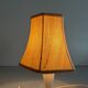 Paire de lampes de chevet du milieu du siècle en laiton et abat-jour en tissu, années 1960, Allemagne