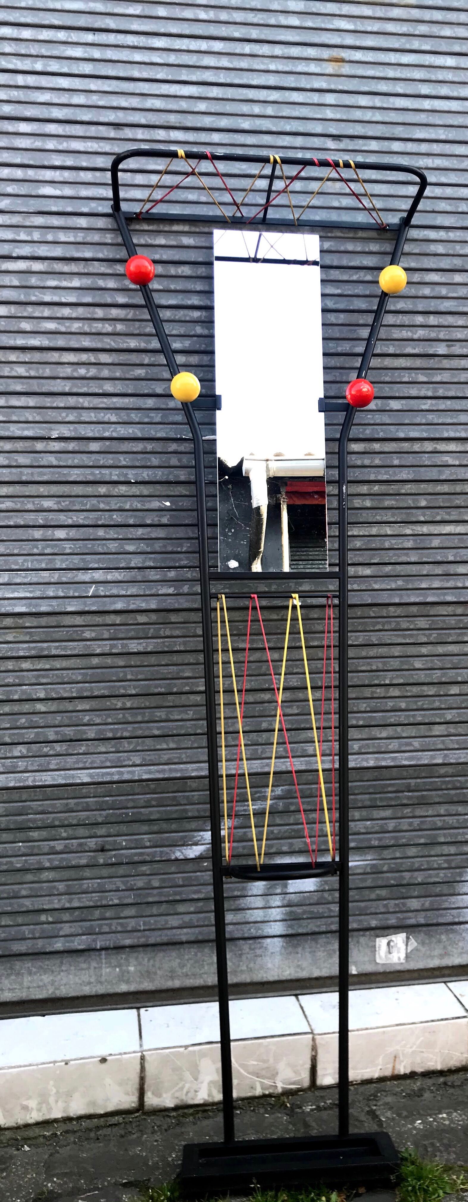 Vintage wall coat holder