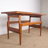Danish extendable table, high and low, in teak by Kai kristainsen1960.