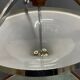 Art Deco Chrome and Murano Glass Pendant Light, Italy, 1950s