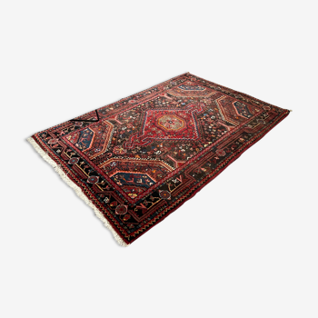 Oriental carpet old handmade wool, 157x105 cm