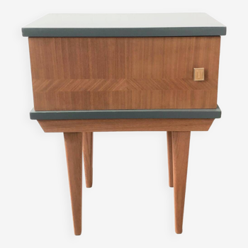 Bedside table with marquetry