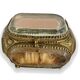 Napoleon III glass and brass jewelry box - 367012