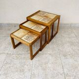 Vintage 1960 nesting coffee table