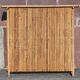 Bamboo counter or bar. (With 2 folding high chairs)